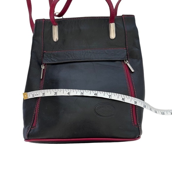 Simona Ferri Vinatge Black Leather Purse Bag - Picture 5 of 12